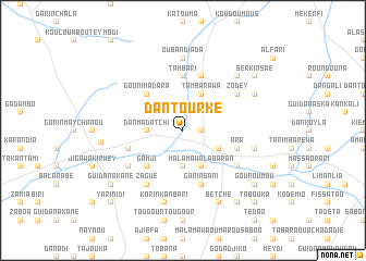 map of Dan Tourké