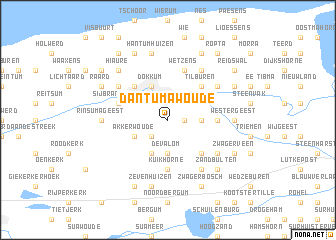 map of Dantumawoude