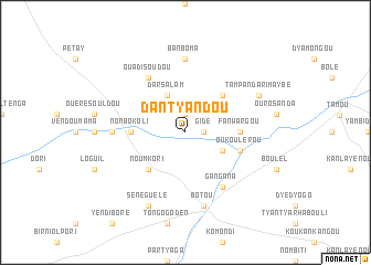 map of Dantyandou