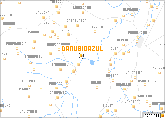 map of Danubio Azul