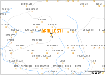 map of Dănuleşti