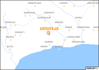 map of Danurejo