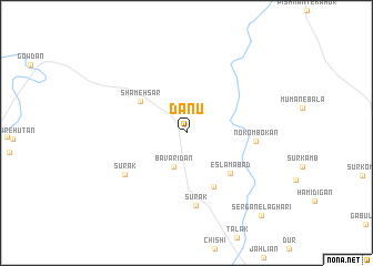 map of Danū