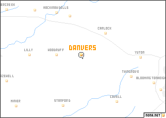 map of Danvers