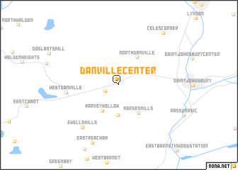 map of Danville Center