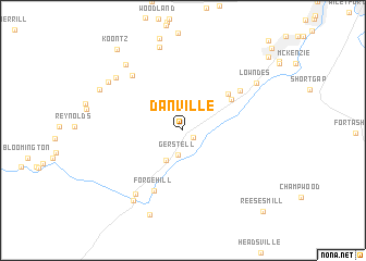 map of Danville