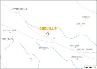 map of Danville