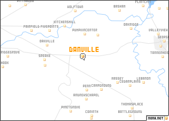 map of Danville