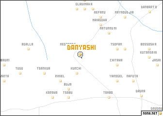 map of Dan Yashi