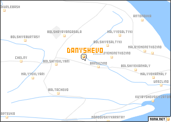 map of Danyshevo