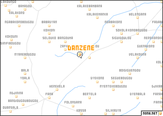 map of Danzéné