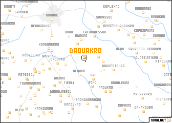 map of Daouakro