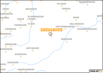 map of Daoudakro