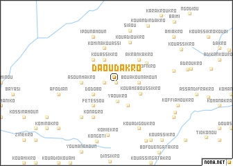 map of Daoudakro