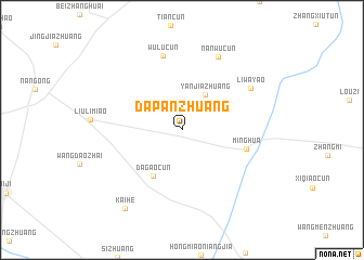 map of Dapanzhuang