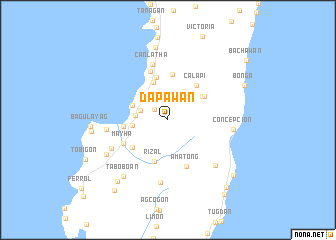 map of Dapawan