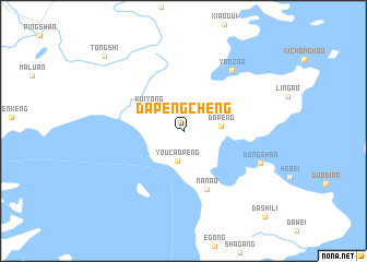 map of Dapengcheng