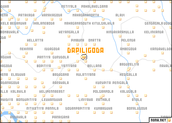 map of Dapiligoda