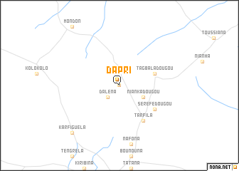 map of Dapri