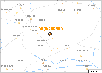 map of Dāqdāqābād