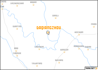 map of Daqiangzhou