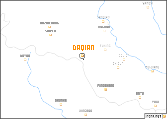 map of Daqian