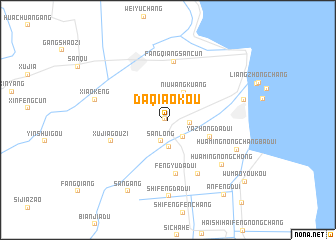 map of Daqiaokou