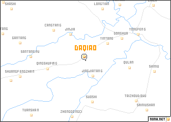 map of Daqiao