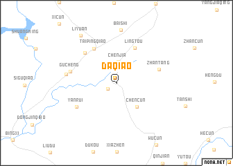 map of Daqiao