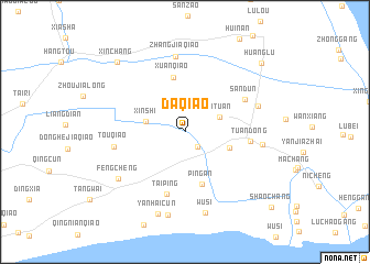 map of Daqiao