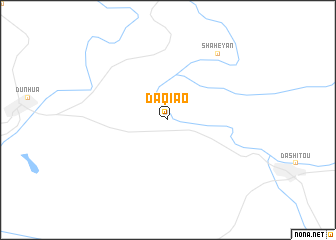 map of Daqiao