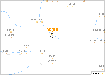 map of Daqīq