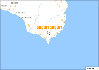 map of Daquitdaquit