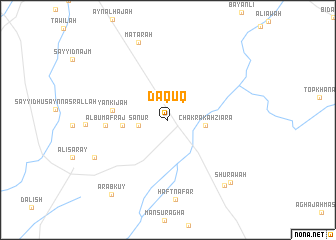 map of Dāqūq