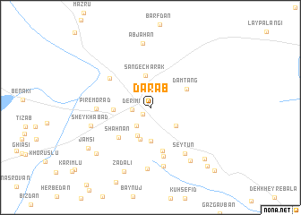 map of Dārāb