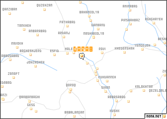 map of Dārāb