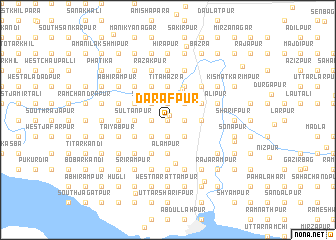 map of Darāfpur