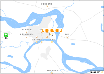 map of Dārāganj