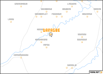 map of Daragbé