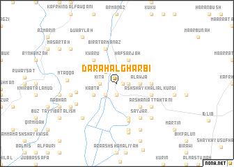 map of Dārah al Gharbī