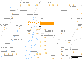 map of Dārah ash Sharqī