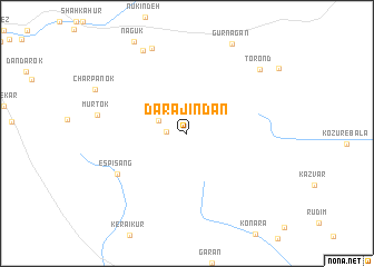 map of Darājīndan
