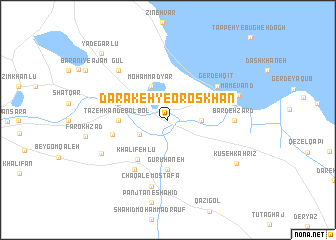 map of Darakeh-ye Oros Khān