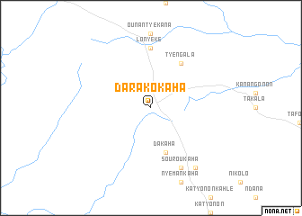 map of Darakokaha