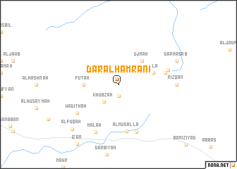map of Dār al Ḩamrānī
