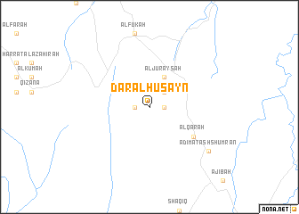 map of Dār al Ḩusayn