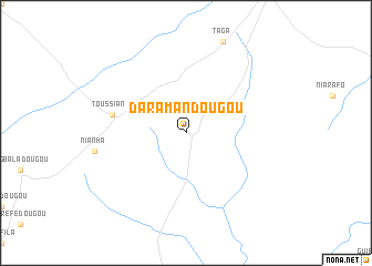 map of Daramandougou