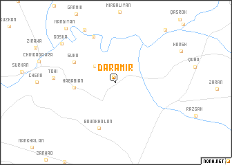 map of Daramīr