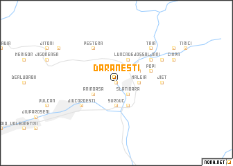 map of Dărăneşti