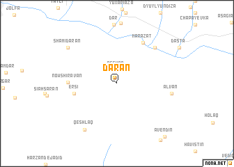 map of Dārān